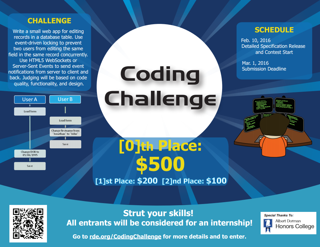 Coding Challenge Flyer